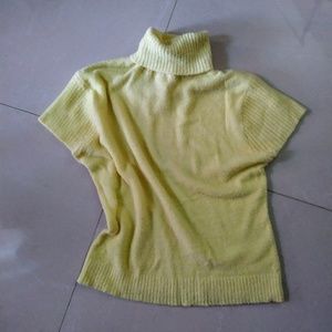 Pinkish Women's Top L Tutle Neck Kmitted